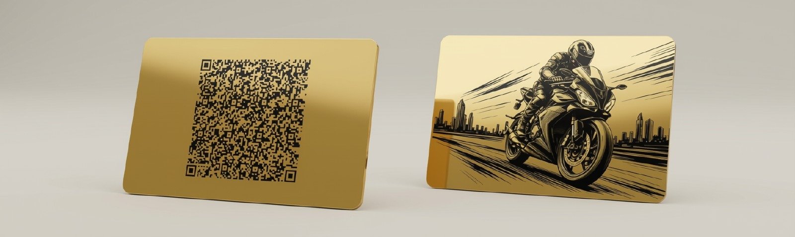 بطاقة رخصة مركبة ذهبية